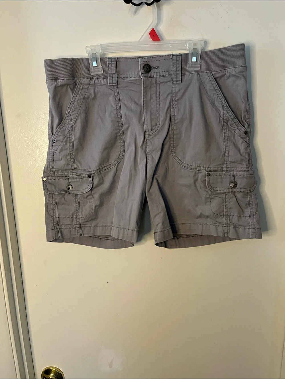 Lee Relax Fit Classic Grey Utility Women’s Shorts - Picture 2 of 5